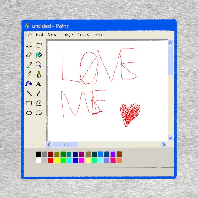 Love me. MS Paint pencil drawing by Cyniclothes